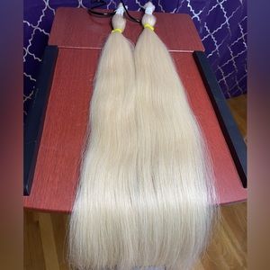 Slavic Human Luxury Hair.Blond.Best quality.Total:200g(0,441 lb)Price:100g-$350